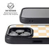 Yellow and White Checkerboard iPhone 15 Pro Kickstand Case